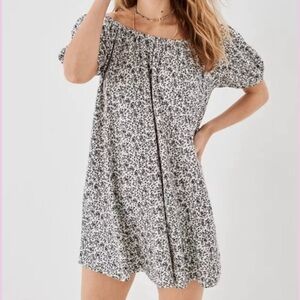 American Eagle Puff Sleeve Mini Dress